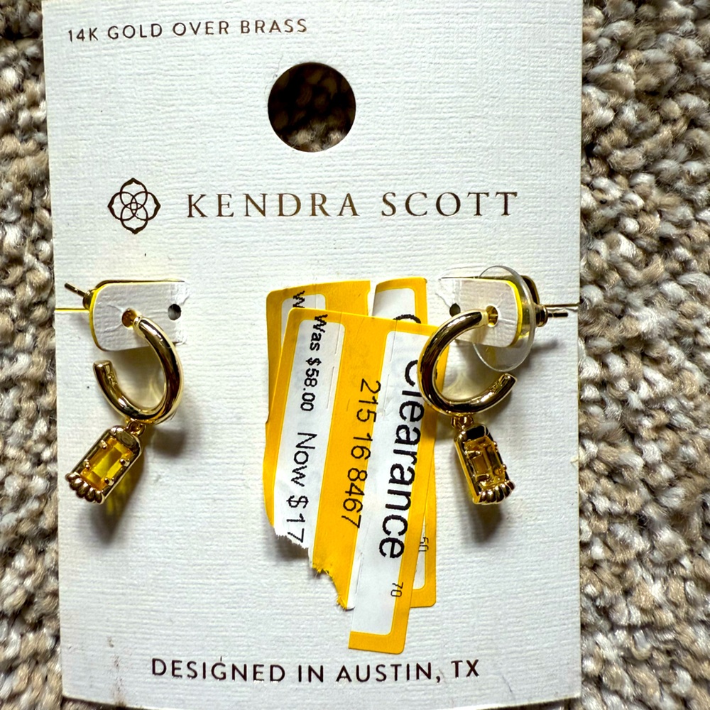 Kendra Scott small Gold hoop Earrings